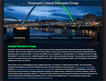 Tablet Screenshot of criticaldiscoursegroup.net